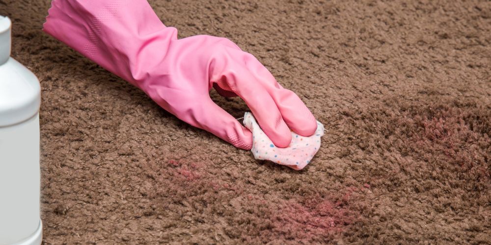 cleaning up crayon stain on carpet