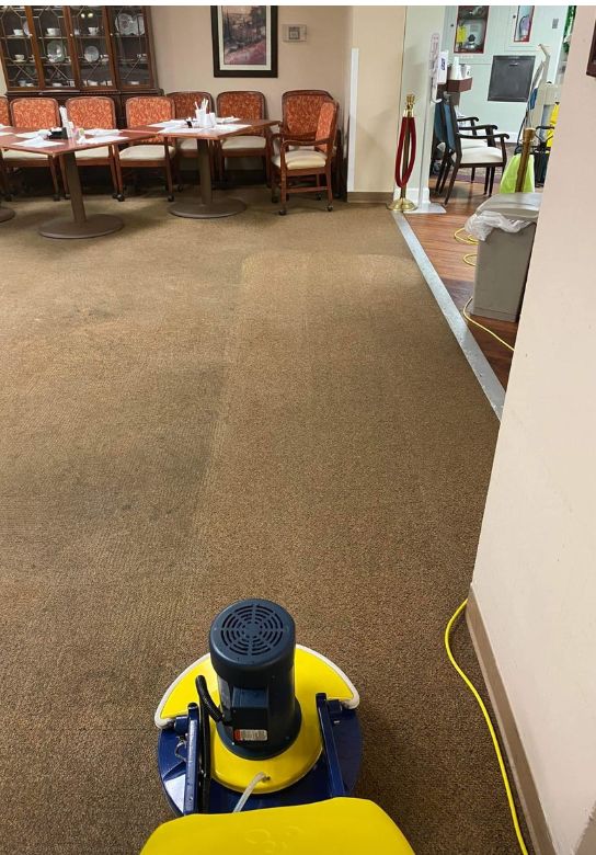commercial carpet cleaning office in fort worth