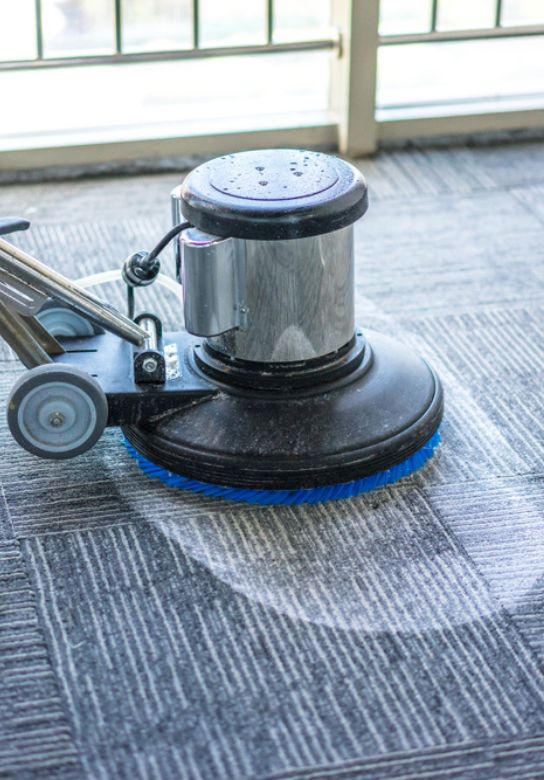 cleaning of dirty carpet